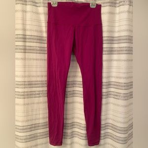 lululemon magenta super-high rise legging, size 12